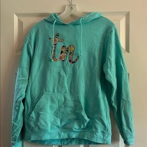 Delta Teal Hoodie with Multicolor Tennessee Logo